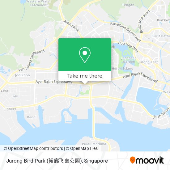 Jurong Bird Park (裕廊飞禽公园)地图