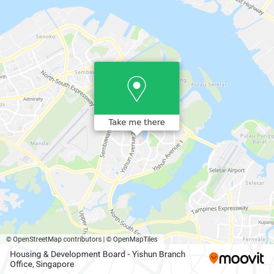 Housing & Development Board - Yishun Branch Office map