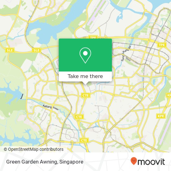 Green Garden Awning map