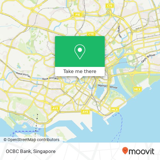 OCBC Bank map