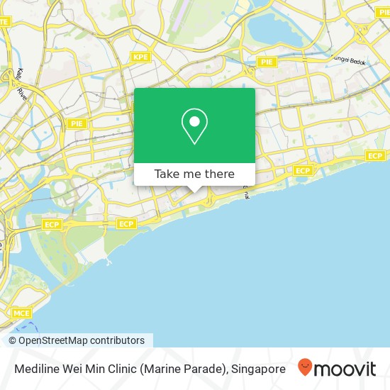 Mediline Wei Min Clinic (Marine Parade)地图