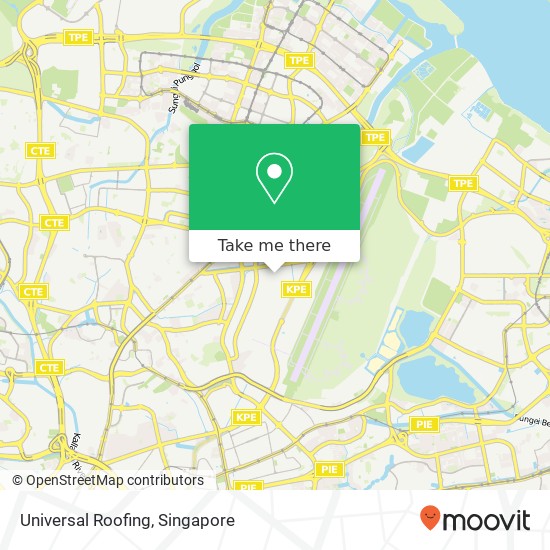 Universal Roofing map