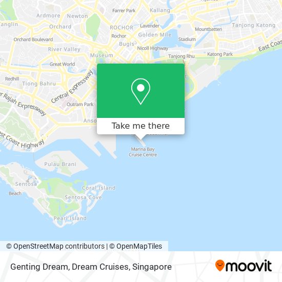 Genting Dream, Dream Cruises map