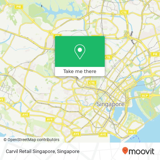 Carvil Retail Singapore map