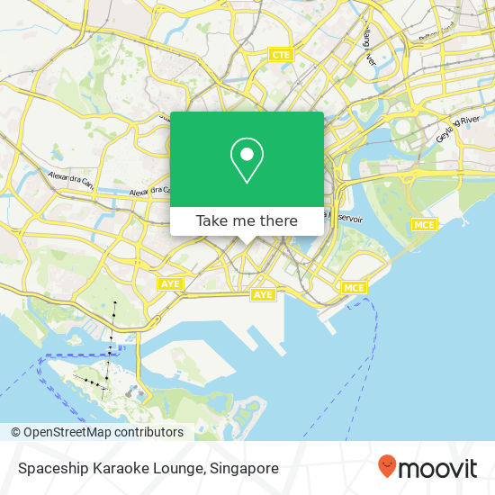 Spaceship Karaoke Lounge map