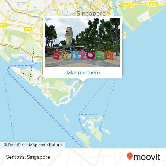 Sentosa map