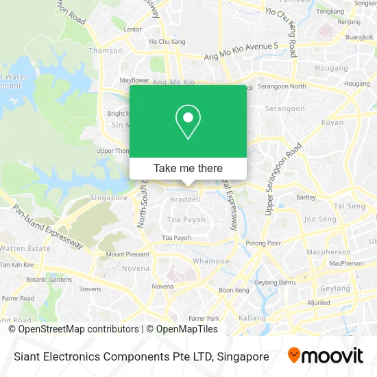 Siant Electronics Components Pte LTD地图