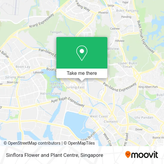 Sinflora Flower and Plant Centre map