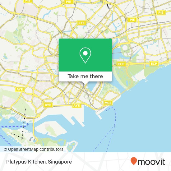 Platypus Kitchen map