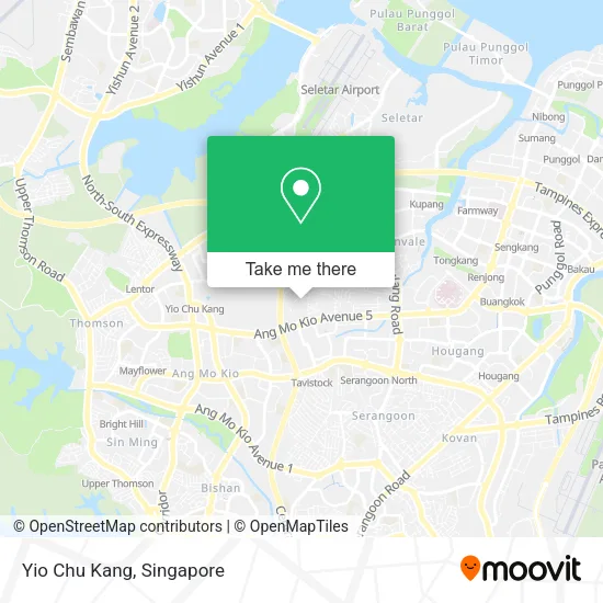 Yio Chu Kang map