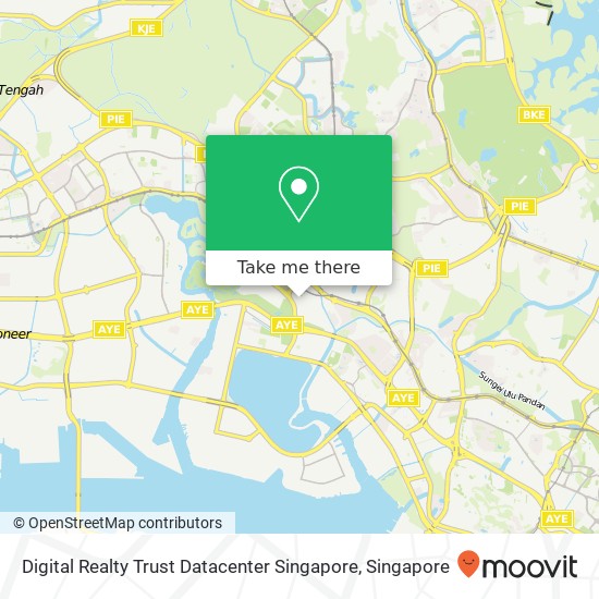 Digital Realty Trust Datacenter Singapore map