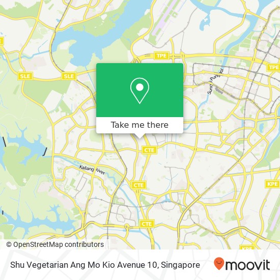 Shu Vegetarian Ang Mo Kio Avenue 10 map