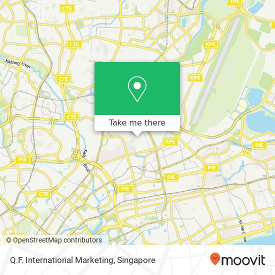 Q.F. International Marketing map