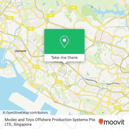 Modec and Toyo Offshore Production Systems Pte. LTD. map