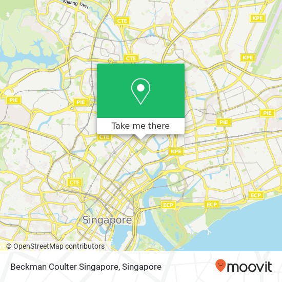 Beckman Coulter Singapore map