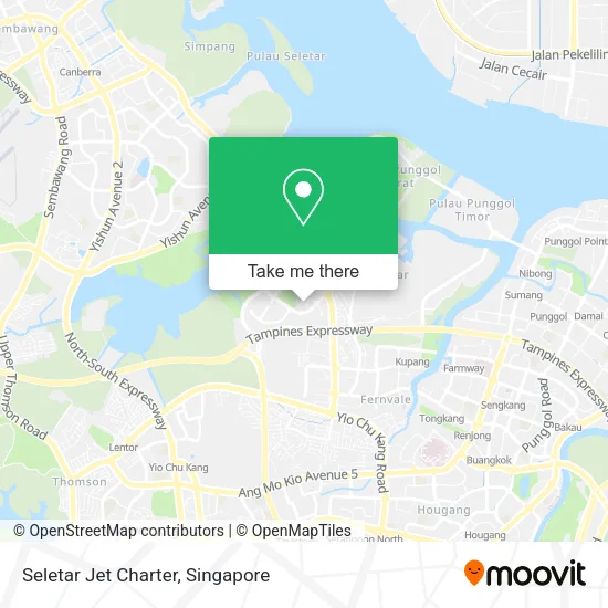 Seletar Jet Charter map