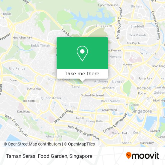 Taman Serasi Food Garden map