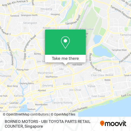 BORNEO MOTORS - UBI TOYOTA PARTS RETAIL COUNTER地图