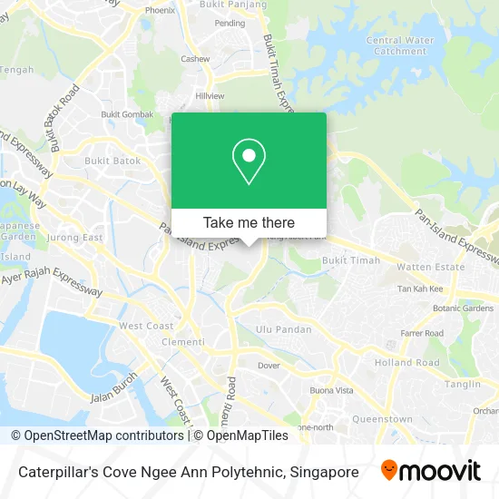 Caterpillar's Cove Ngee Ann Polytehnic map