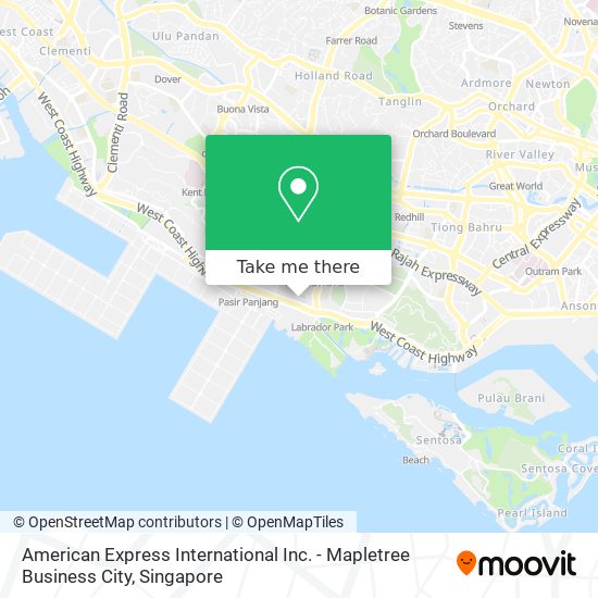 American Express International Inc. - Mapletree Business City map