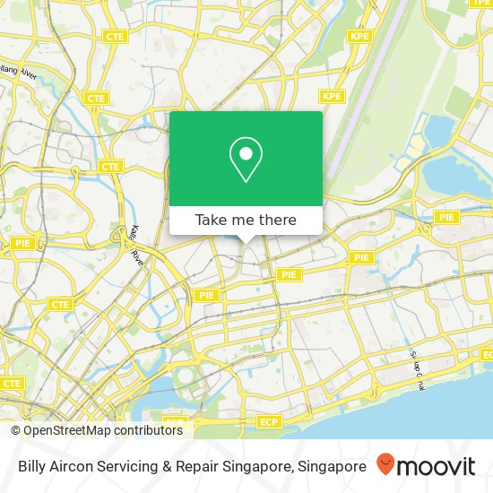 Billy Aircon Servicing & Repair Singapore map