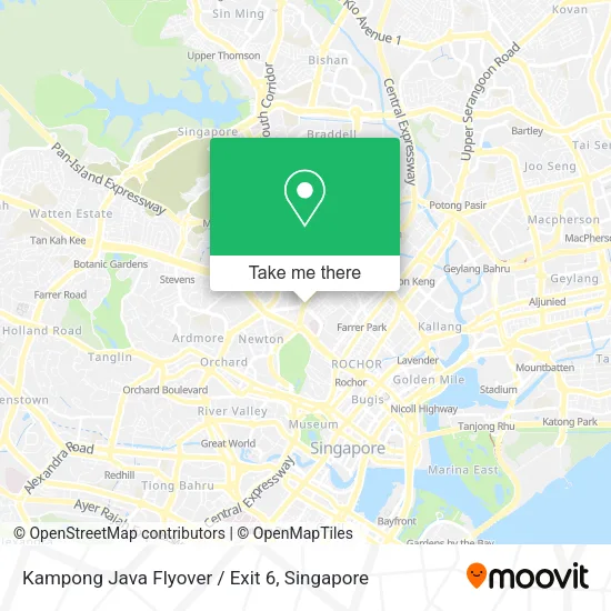 Kampong Java Flyover / Exit 6 map