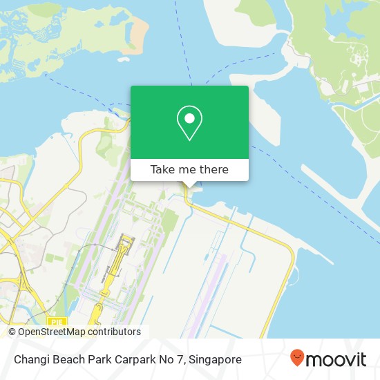 Changi Beach Park Carpark No 7 map