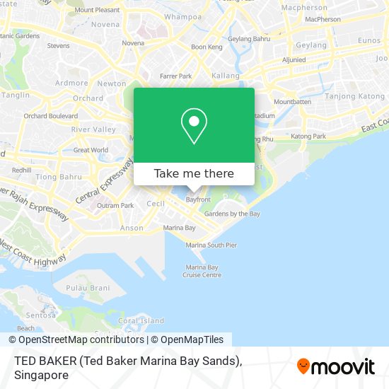 TED BAKER (Ted Baker Marina Bay Sands)地图