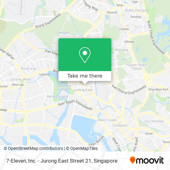 7-Eleven, Inc. - Jurong East Street 21 map