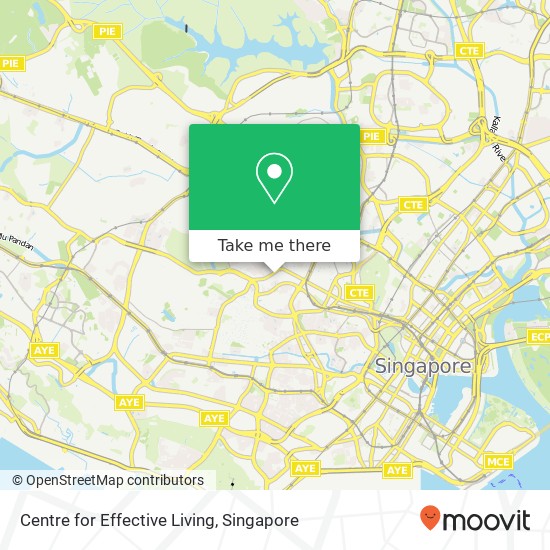 Centre for Effective Living map