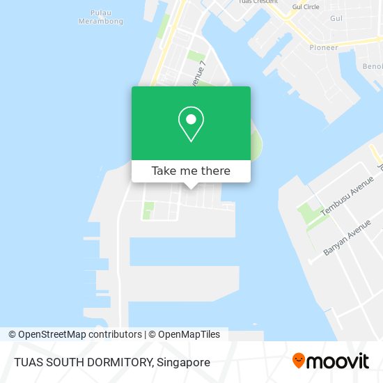 TUAS SOUTH DORMITORY map