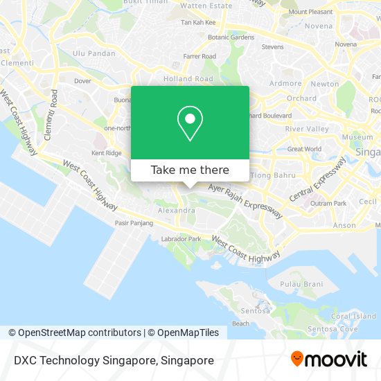 DXC Technology Singapore map