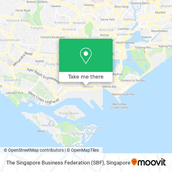 The Singapore Business Federation (SBF) map