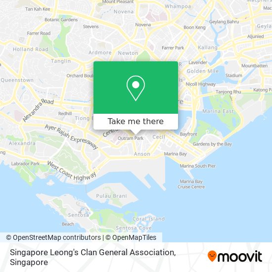 Singapore Leong's Clan General Association map