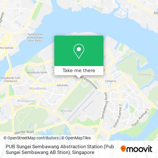 PUB Sungei Sembawang Abstraction Station (Pub Sungei Sembawang AB Stion) map