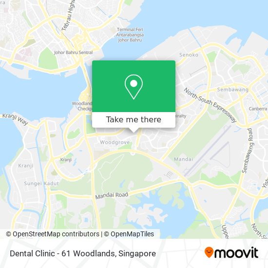 Dental Clinic - 61 Woodlands地图