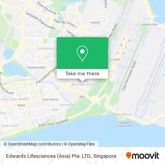 Edwards Lifesciences (Asia) Pte. LTD. map
