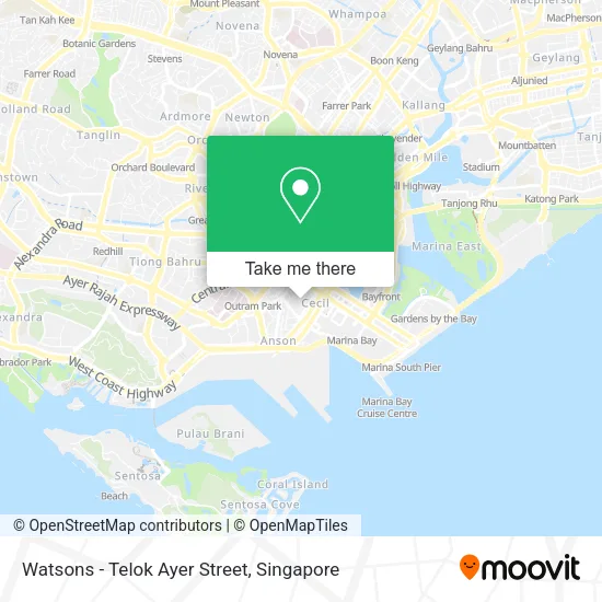 Watsons - Telok Ayer Street map