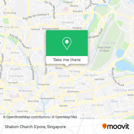 Shalom Church S'pore map