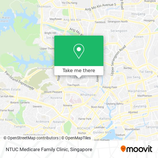 NTUC Medicare Family Clinic map