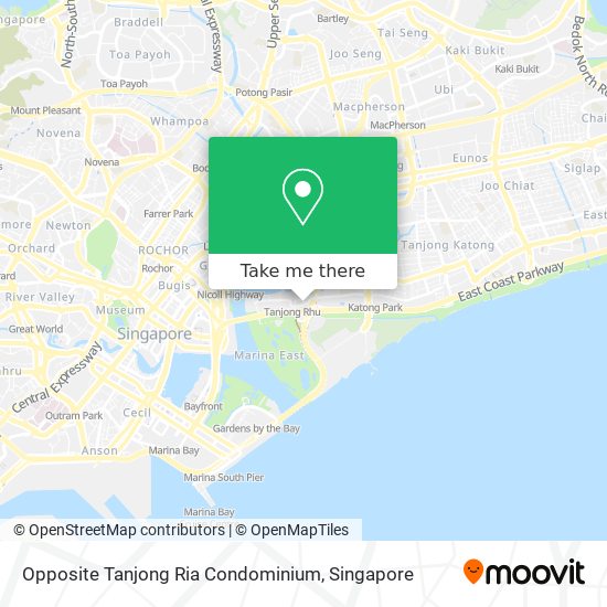 Opposite Tanjong Ria Condominium map