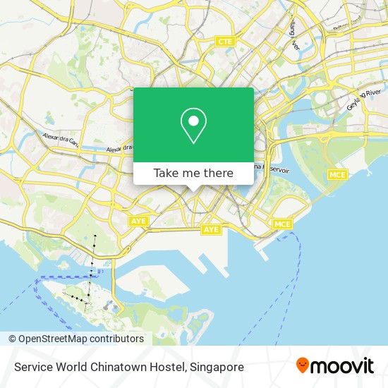 Service World Chinatown Hostel地图