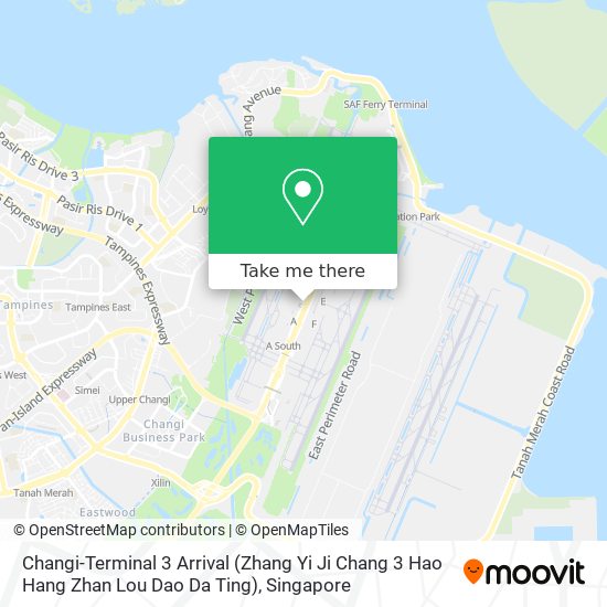 Changi-Terminal 3 Arrival (Zhang Yi Ji Chang 3 Hao Hang Zhan Lou Dao Da Ting) map