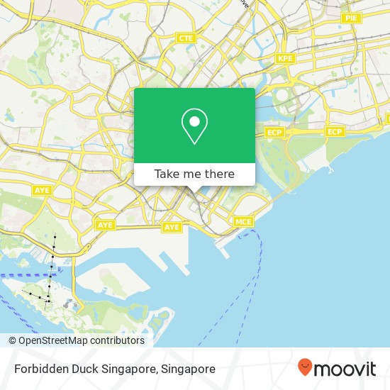 Forbidden Duck Singapore map