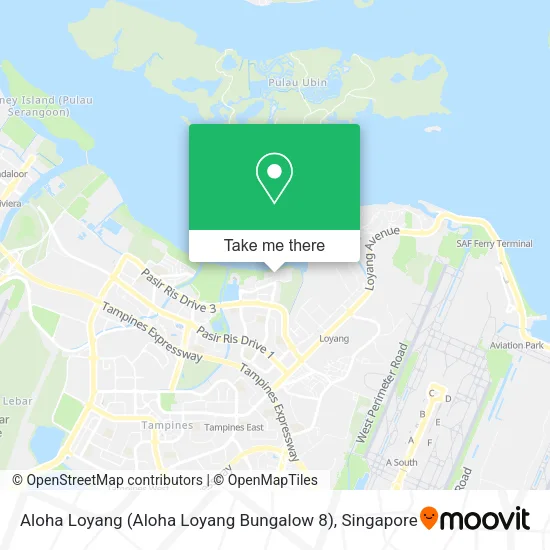 Aloha Loyang (Aloha Loyang Bungalow 8) map