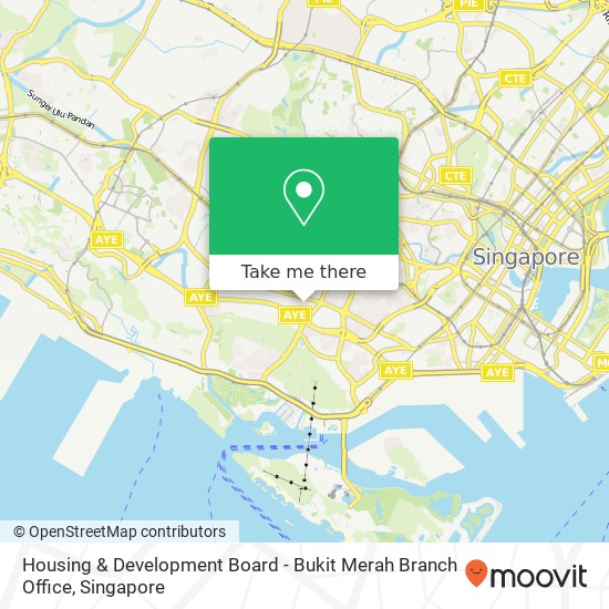 Housing & Development Board - Bukit Merah Branch Office map