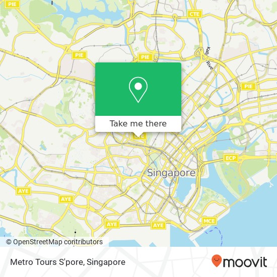 Metro Tours S'pore map