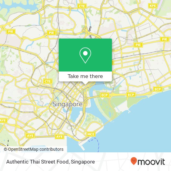 Authentic Thai Street Food map