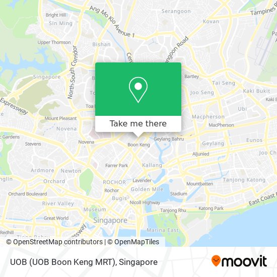 UOB (UOB Boon Keng MRT) map