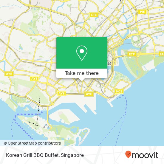 Korean Grill BBQ Buffet map